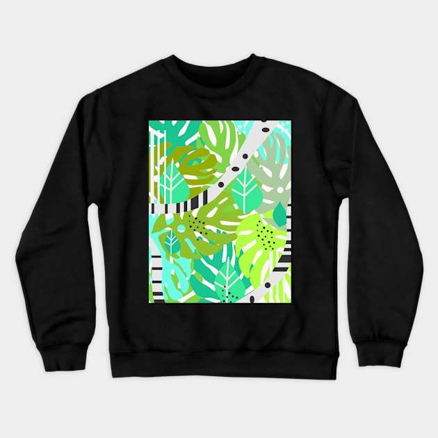 Green quiet jungle Crewneck Sweatshirt by cocodes